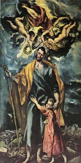 GRECO, El St Joseph and the Christ Child